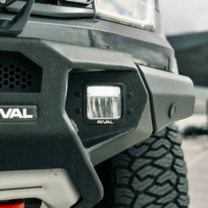 Ford Ranger Raptor Front Bumper - Rival 4x4 - Aluminum w/Winch Mount and Recovery Points - `24-`26